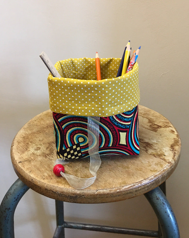 sachet de Noël réutilisable en tissu