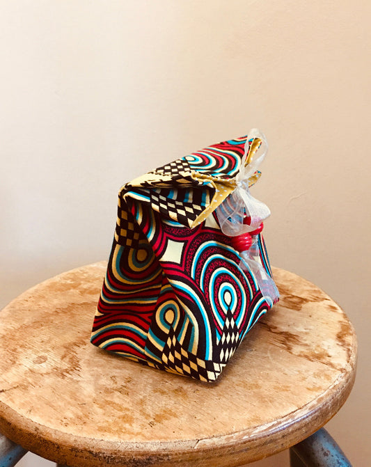 Sachet de Noël réutilisable en tissu